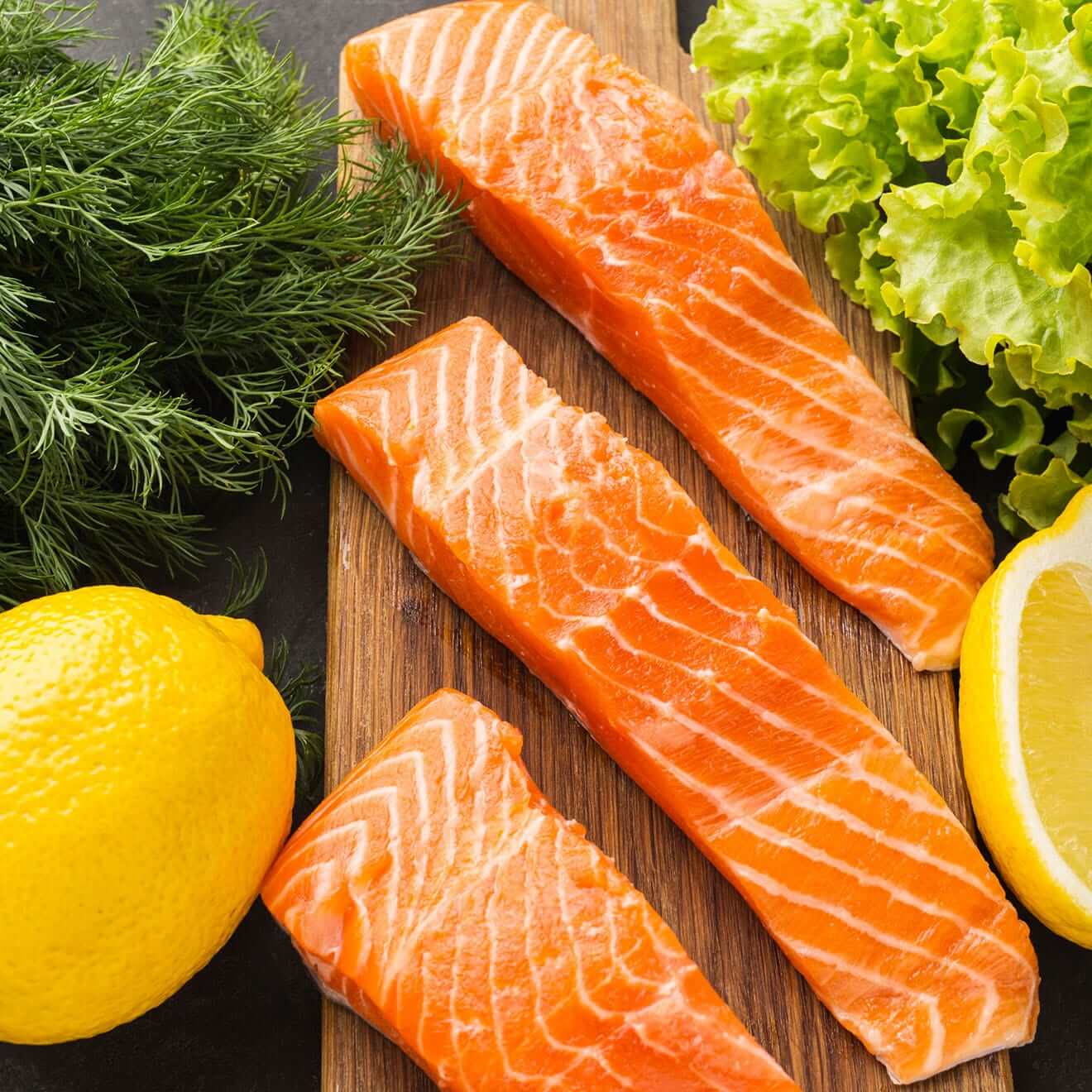 How can salmon be raised organically in fish farms?